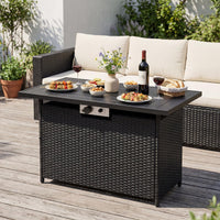 Tangkula 42 Inch Propane Fire Pit Table