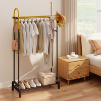 Tangkula Heavy Duty Clothes Rack with Double Hanging Rods