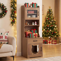 Tangkula 60" Tall Cat Litter Box Enclosure