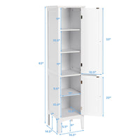 Tangkula Tall Bathroom Storage Cabinet for Bathroom Living Room Kitchen