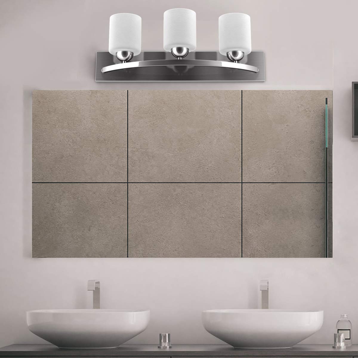 Tangkula Bathroom Vanity Lamp Shade Lamp Cover for Glass Wall Sconce Pendant Lamp