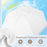 Tangkula 6 FT Patio Umbrella with Fringe for Garden