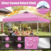 Tangkula 10 x10 Ft Pop Up Canopy with Center Lock