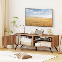 Tangkula Mid Century Modern Entertainment Center TV Stand