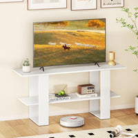 Tangkula 2-Tier TV Stand for TVs up to 55 Inch Entertainment Center