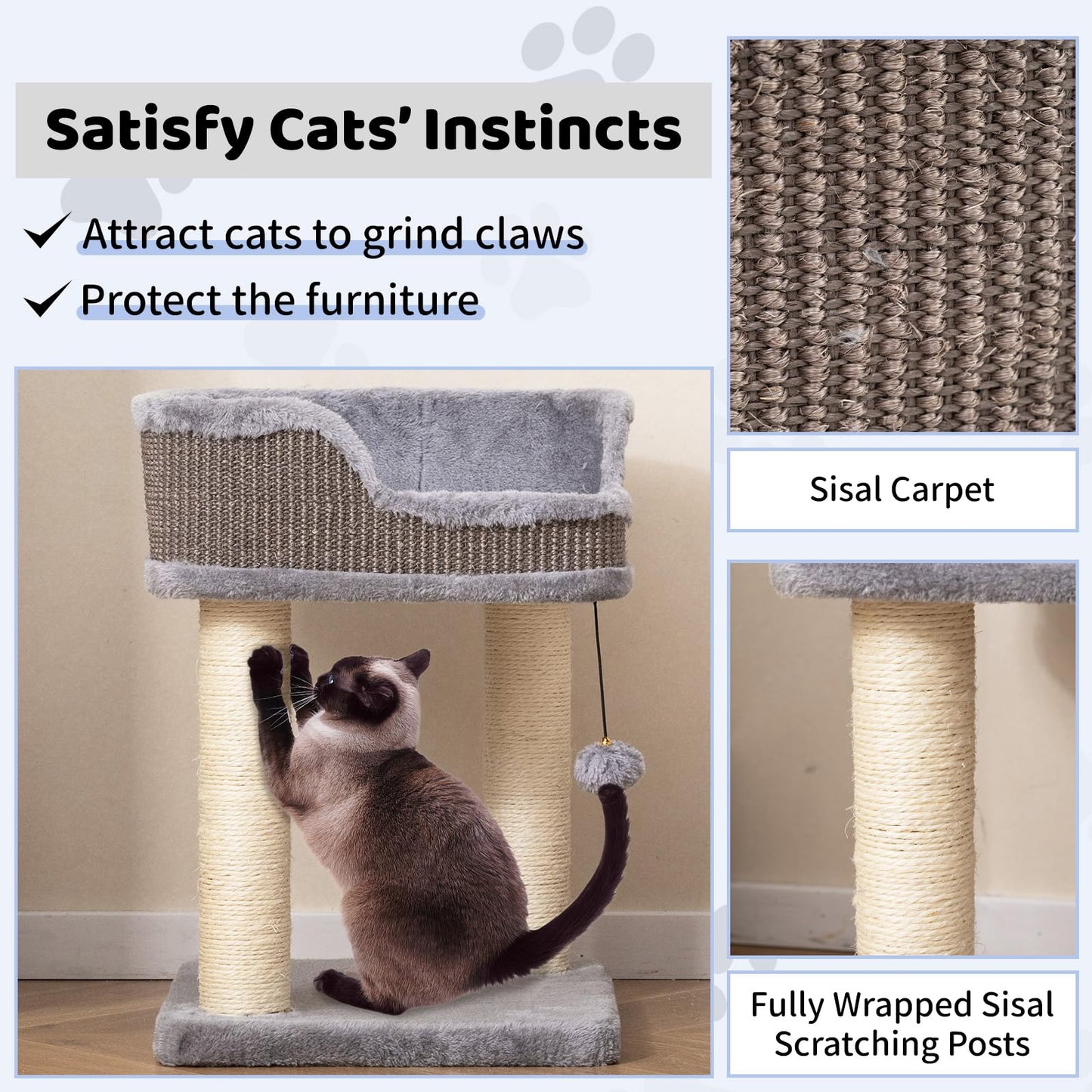 Tangkula Small Cat Tree for Indoor Cats for Play Rest