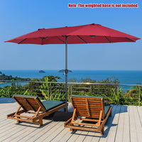 Tangkula 15Ft Double-Sided Patio Umbrella