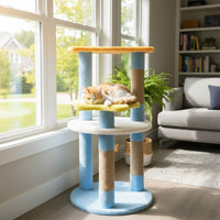 Tangkula 29 Inch Multi-Level Cat Tower with Jute Scratching Posts