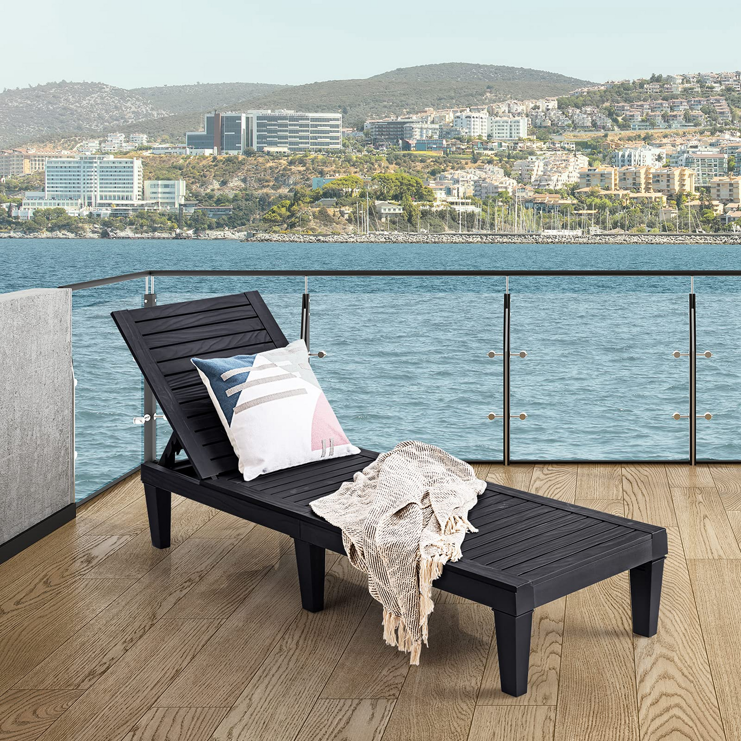 Tangkula Outdoor Chaise Lounge Chair