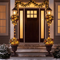 Tangkula 11" x 11" x 64" Lighted Christmas Lamppost