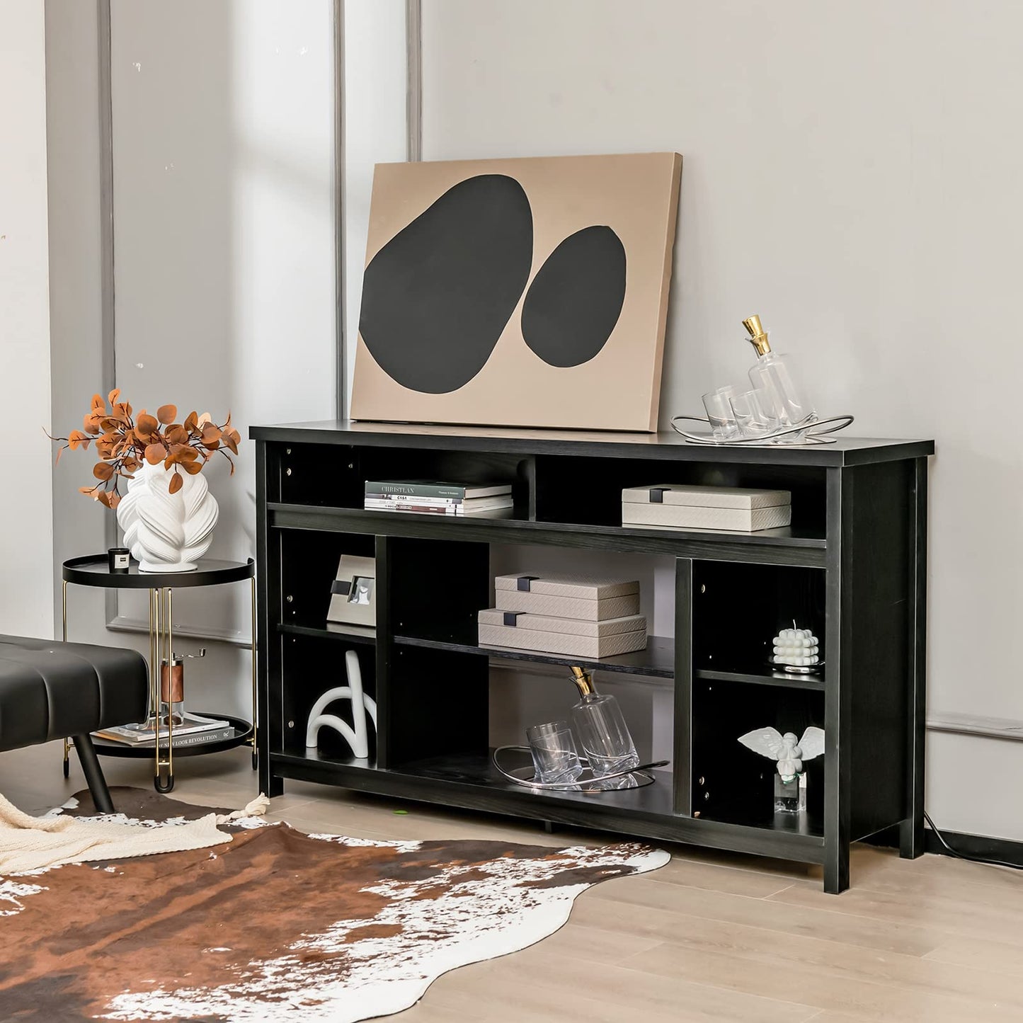 Tangkula TV Stand for TVs up to 65" for Living Room