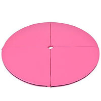 Tangkula Pole Dance Mat Foldable Yoga Exercise Safety Dancing Cushion Steel Pipe Crash Mat, Dia 5ft x 2"