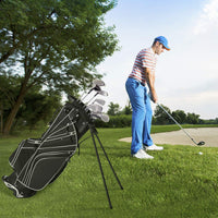 Tangkula Golf Stand Bag with 6 Way Top Dividers