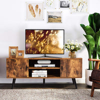Tangkula Retro TV Stand for TVs up to 55 Inches