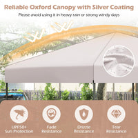 Tangkula 10x10 FT Pop Up Canopy for Beach Party Event Camping