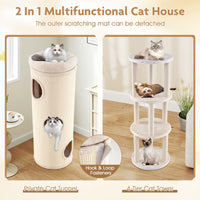 Tangkula 4 Story Cat Tree Condo