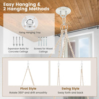 Tangkula Hanging Hammock Chair