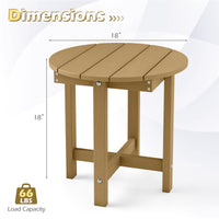 Tangkula Outdoor Side Table HIPS Adirondack Side Table(1/2)