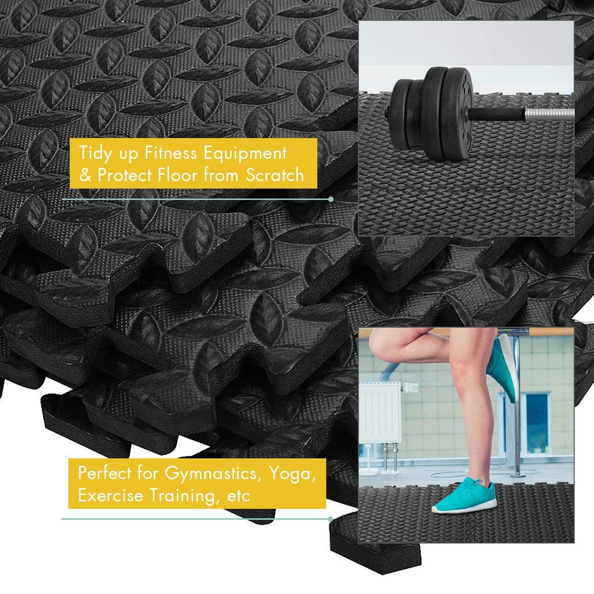 12 Pieces EVA Exercise Floor Mats - Tangkula
