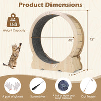 Tangkula Cat Wheel for Indoor Cats for Kitty Fitness