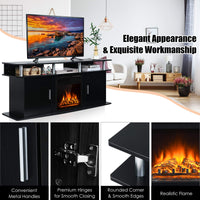 Fireplace TV Stand, Living Room Media Console Table
