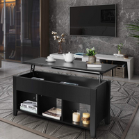 Wood Lift Top Coffee Table, Modern Coffee Table - Tangkula