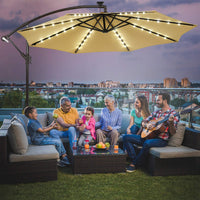 TANGKULA 10 Ft Patio Offset Umbrella for Backyard
