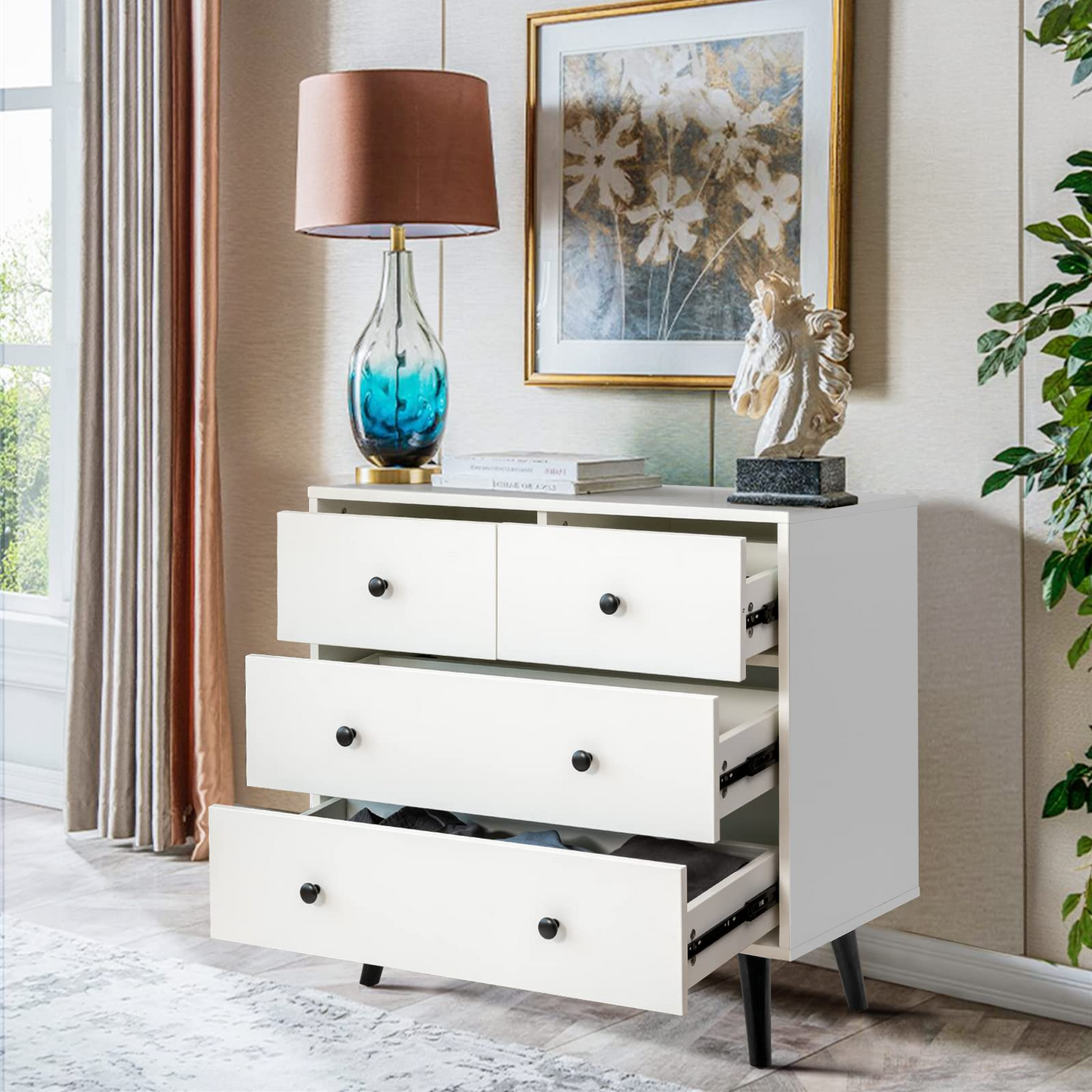 4 Drawer Dresser - Tangkula