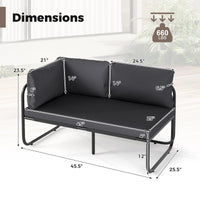 Tangkula  Outdoor Double Chair Furniture for Garden