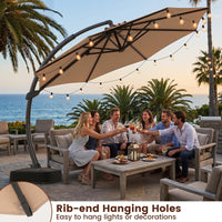 Tangkula 11FT Patio Umbrella with Base Included