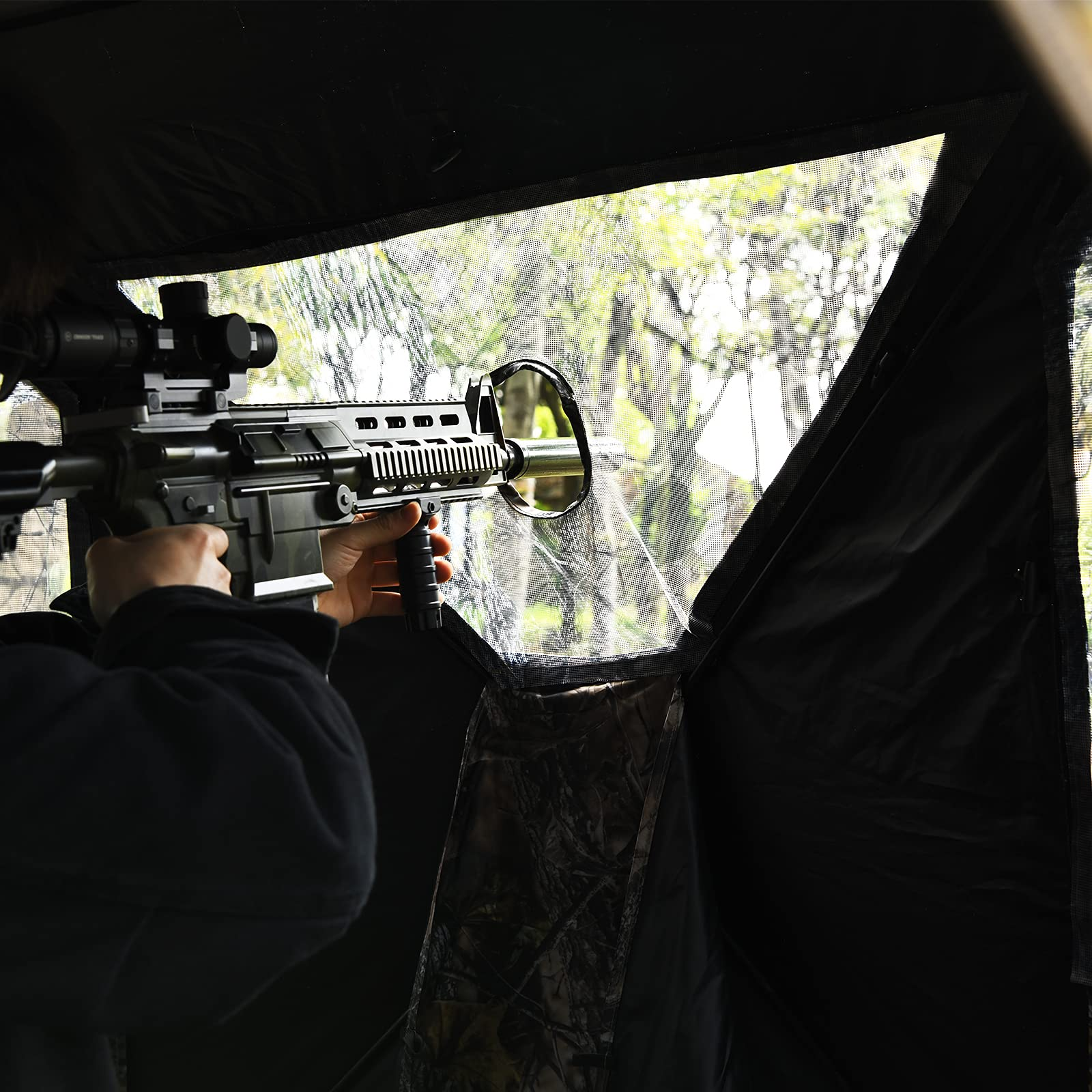 2-3 Person Pop up Ground Blind - Tangkula