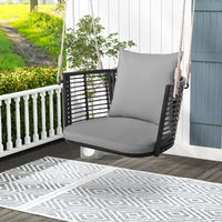 Tangkula Outdoor Metal Porch Swing for Front Porch
