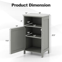 Tangkula Bathroom Floor Storage Cabinet