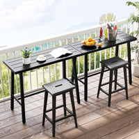 Tangkula 36" Patio Counter Height Bar Table