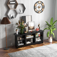 Tangkula Farmhouse TV Stand for TVs up to 65 Inch