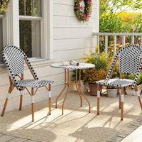 Tangkula 3 Piece French Bistro Table Chair Set