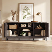 Tangkula Farmhouse TV Stand for TVs up to 65 Inches