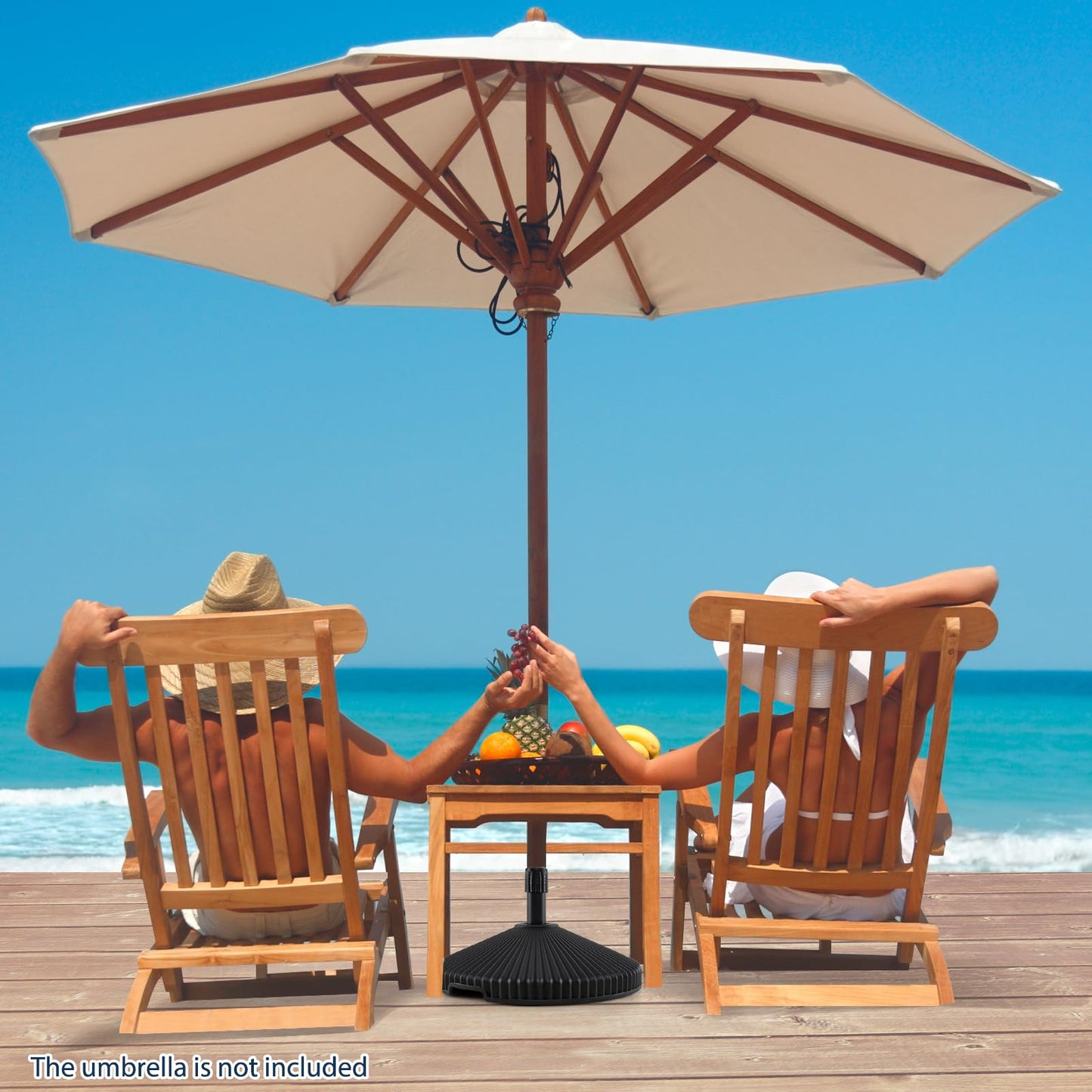 Tangkula Round Umbrella Base（55 lbs）