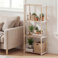 Tangkula 5-Tier Solid Wood Bookshelf for Home Office