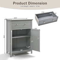 Tangkula Bathroom Storage Cabinet, Free Standing Bathroom Cabinet with Large Drawer