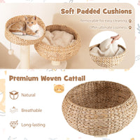 Tangkula Cute Cat Tree Tower for Indoor Cats
