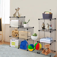 Wire Storage Cubes, Metal Grids Book Shelf