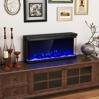 Tangkula 36/40/50/60 Inches 3-Sided Electric Fireplace Insert