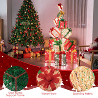 Tangkula 5.6 FT Lighted Gift Box Tower