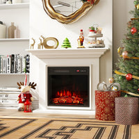 Tangkula 18" Electric Fireplace Insert with Remote Control