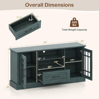 Tangkula Farmhouse TV Stand for TV up to 65 70 Inches