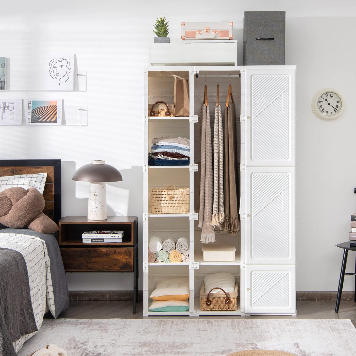 Portable Wardrobe Closet - Tangkula