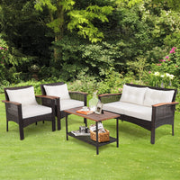 Tangkula 4-Piece Patio Furniture Set