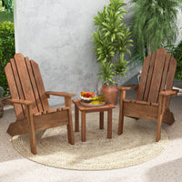 Tangkula Square Outdoor Side Table w/Slatted Tabletop