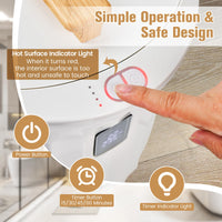 Tangkula Towel Warmer Bucket 20L Towel Warmer w/LED Display